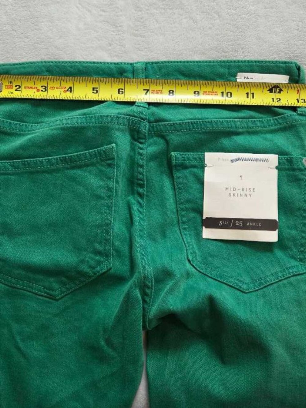 New 25 Anthropologie x Pilcro and the Letterpress skinny ankle jeans in green - Picture 9 of 10